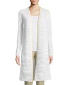 Armelle Sheer-striped Duster Cardigan
