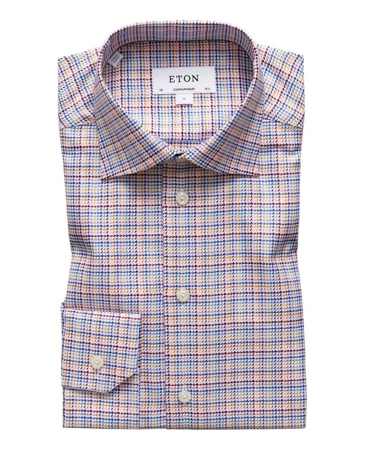 Men's Contemporary Fit Textured Twill Dress