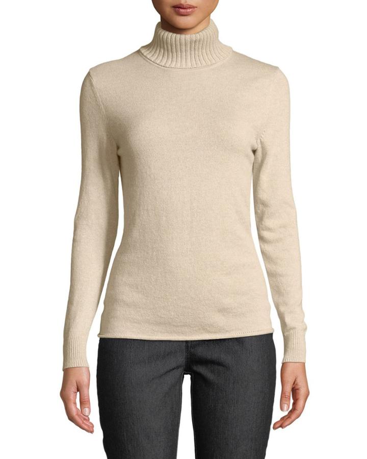 Lotus Cashmere Turtleneck