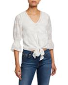 Parisian Chic Embroidered Top
