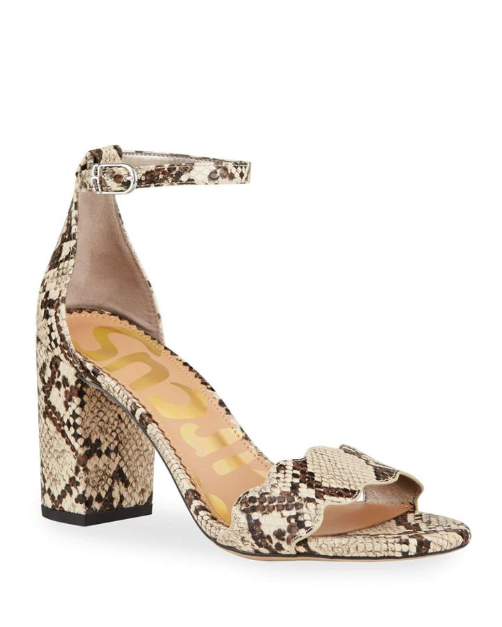Olga Scalloped Snake-print