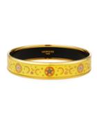 Estate Celestial Enamel Bracelet, Yellow