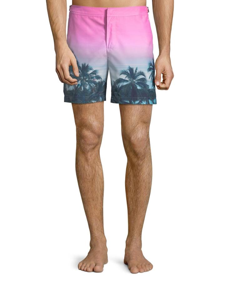Bulldog Tropical-printed