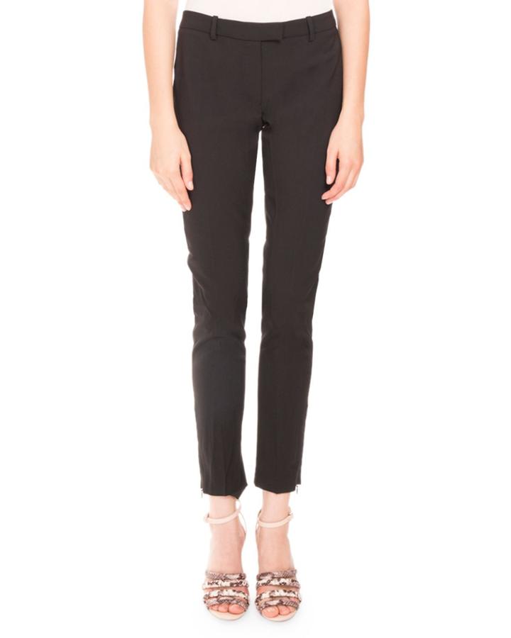 Classic Slim-leg Pants, Black