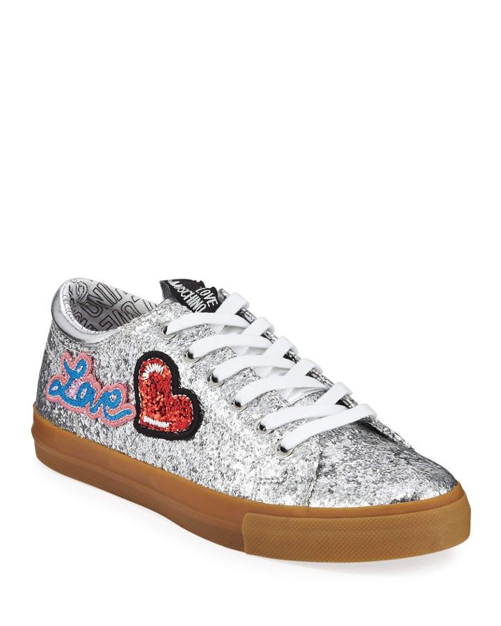 Glittered Love Lace-up