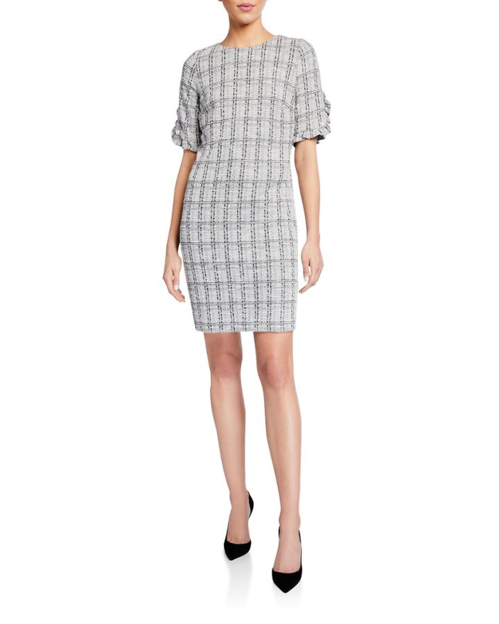 Grid Novelty Knit