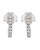 18k White Gold In/out Diamond Hoop Earrings