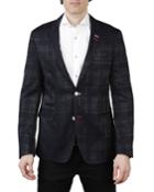 Men's Socrates Crossover Blue Shaped-fit Blazer