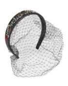 Beaded Headband With Fishnet