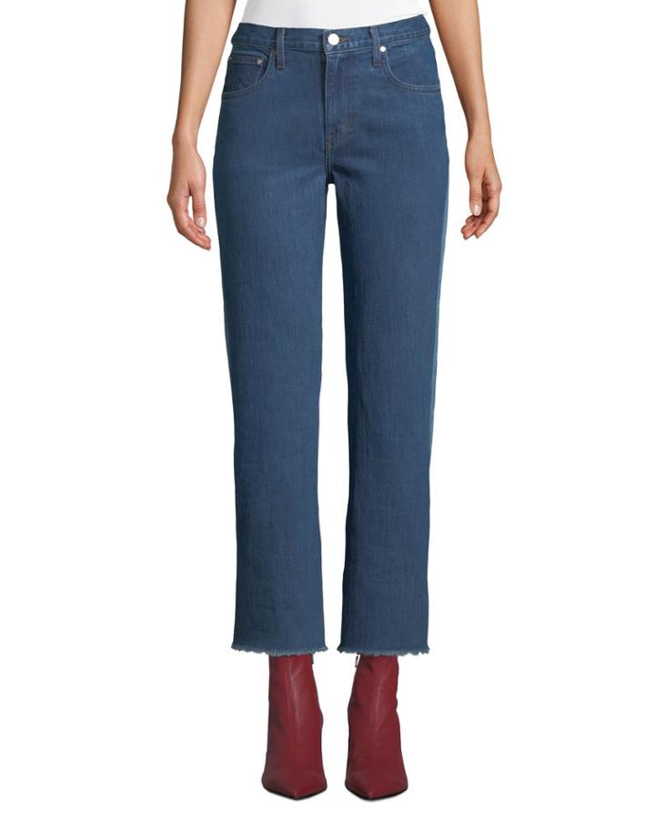 Holden Contrast-back Straight-leg Jeans