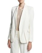 Tuxedo Jacket W/ Notch Detail, White