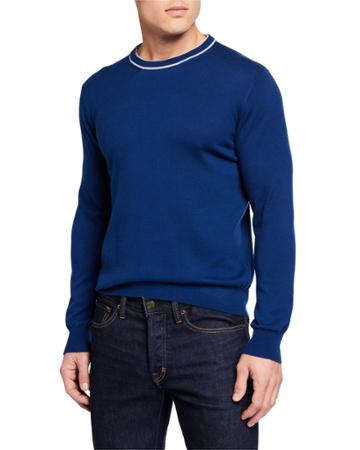 Men's Contrast Crewneck