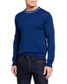 Men's Contrast Crewneck