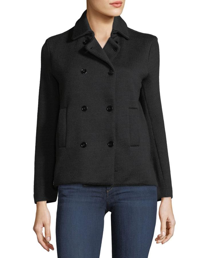 Wool Double-breasted Cardigan