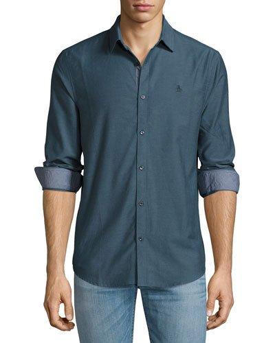 Slim-fit Oxford Shirt, Dark