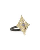 18k Opal & Diamond Maltese Cross Ring