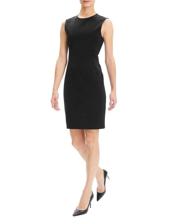 Crewneck Sleeveless Fitted Double