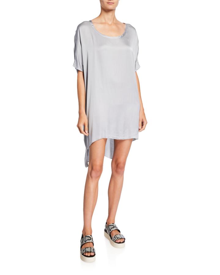 Oversized Tie-dye High-low