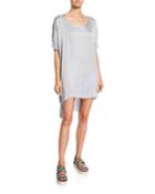 Oversized Tie-dye High-low