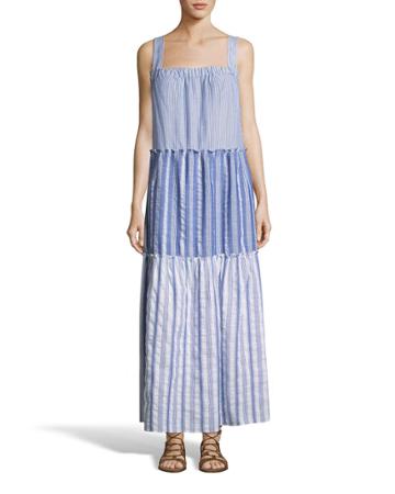 Tiered Stripe A-line