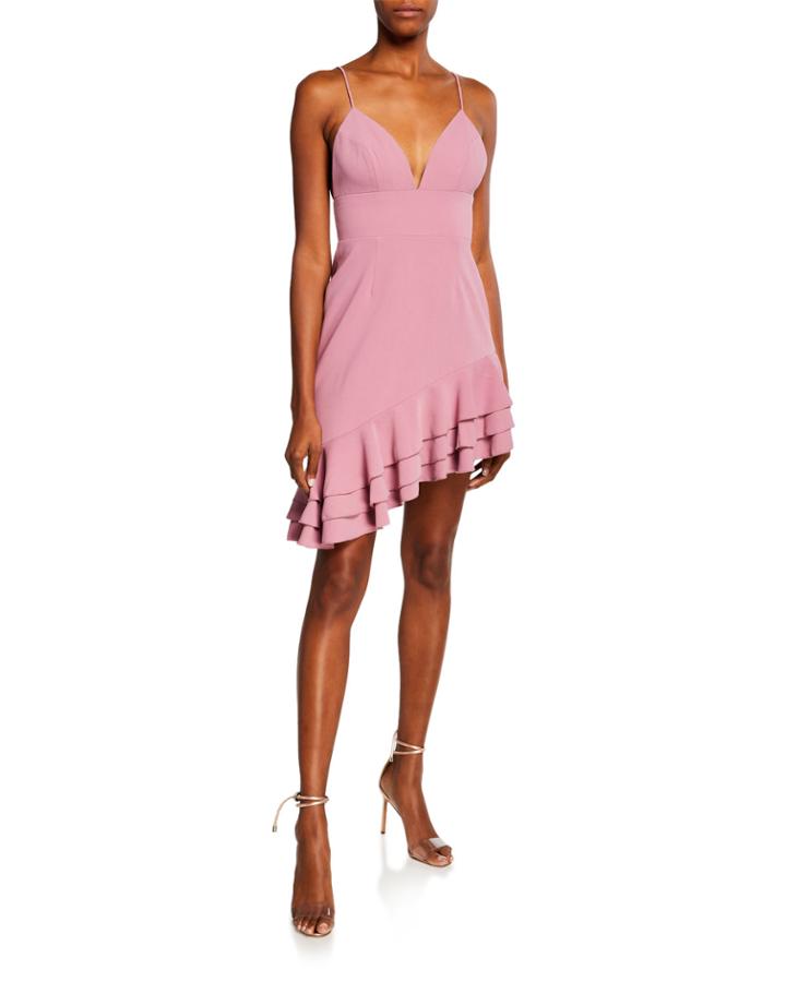 Temptation Ruffle Hem A-line Dress