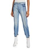 Nouveau Le Mix Two-tone Boyfriend Jeans