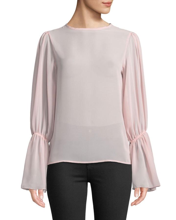 Wish Bell-sleeve Semisheer Blouse