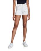 Mid-rise Raw-hem Jean