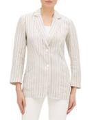 Boston Sundance Stripe Button-front Jacket