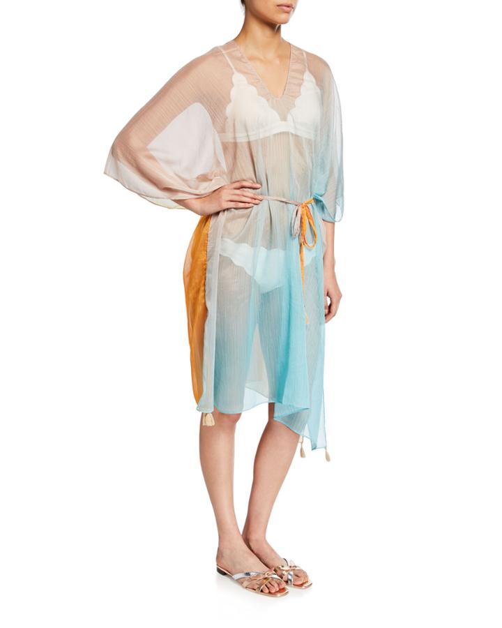 Pearl Tassel Ombre Coverup