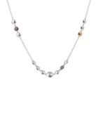 Short Lentil Diamond Pave Necklace