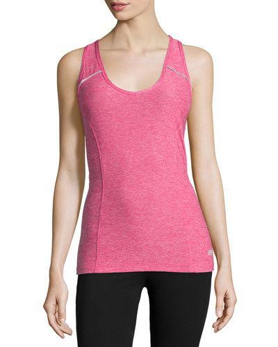 Metro Mesh-back Tank, Heather Beetroot