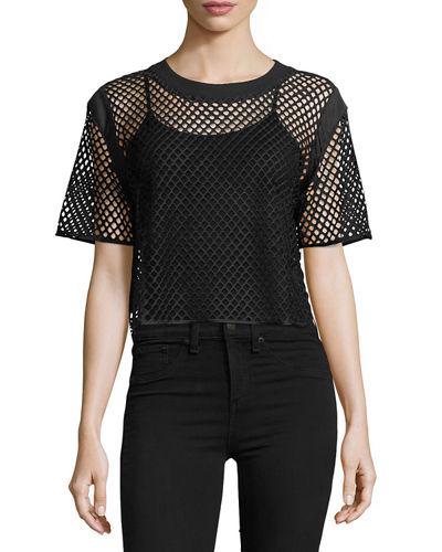 Open Mesh Short-sleeve Tee
