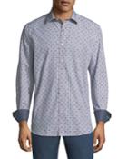 Men's Classic-fit Car & Checkered Print