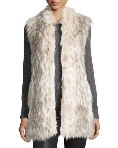 Limited Edition Every-wear Faux-fur Vest, Arctic