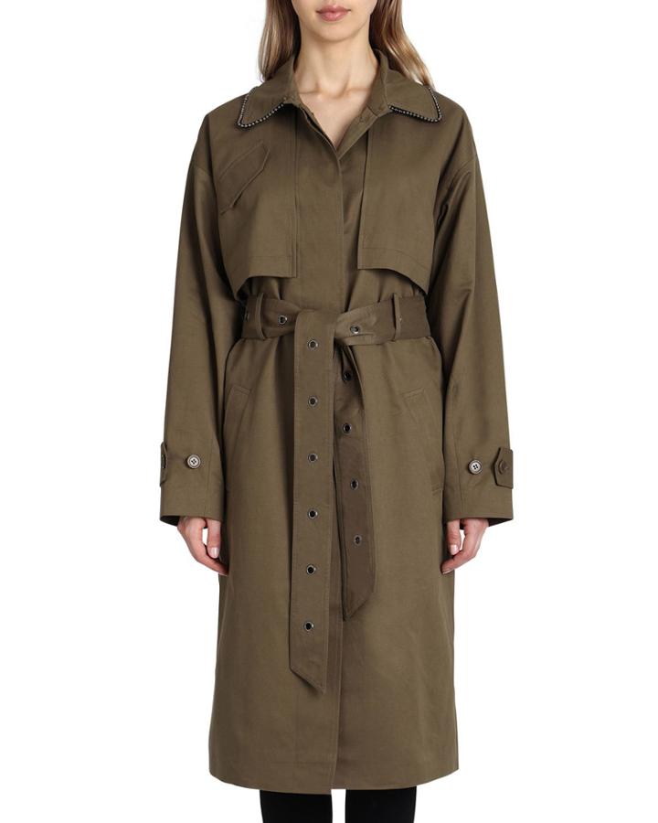 Brooke Cotton Utility Trench Coat