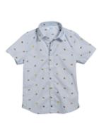 Camping Icons Collared Short-sleeve Shirt,