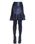 Leather Ruffled Wrap