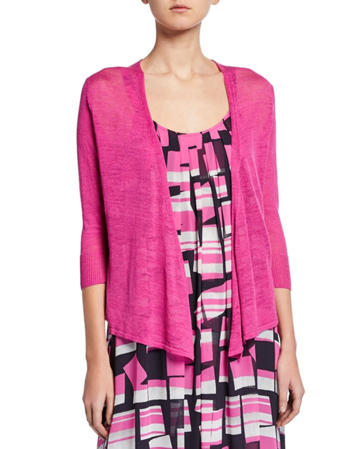 4-way Linen/viscose Cardigan