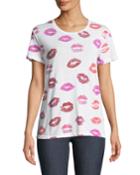 Kiss-print Short-sleeve Tee