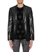 Men's One-button Metallic Jacket