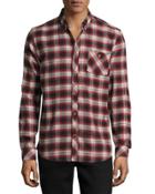 Olive Plaid Slim-fit