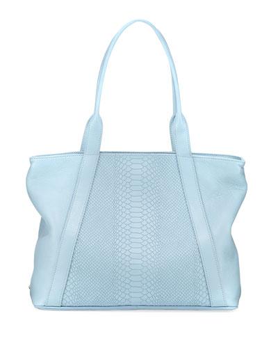 Charlotte Snake-embossed Tote Bag