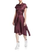 Twill Midi T-shirt Dress