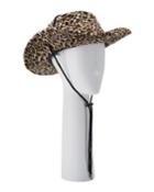 Leopard-print Velvet Cowboy Hat