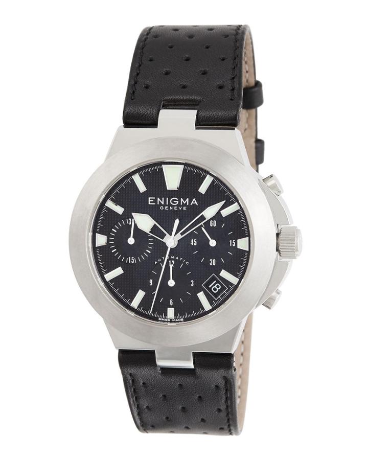 Men's 38mm Chronograph Watch W/ Leather
