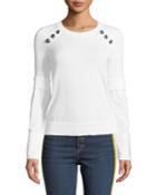 Roscoe Twofer Sweater With Button Detail