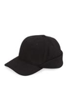 Men's Wool Baseball Cap W/ Knit Trim