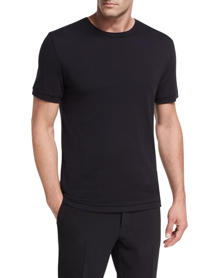 Raw-edge Crewneck T-shirt