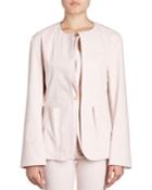 Leona Double-lapel One-button Blazer